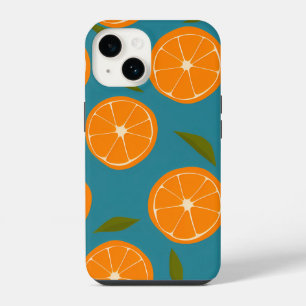 Slice Oranges Pattern Background iPhone 14 Case