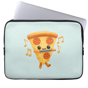 Slice Playing a Harmonica Cute Laptop Sleeve