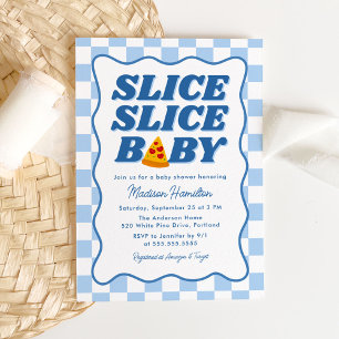 Slice Slice Baby Italian Pizza Baby Shower Invitation