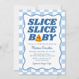 Slice Slice Baby Italian Pizza Baby Shower Invitation