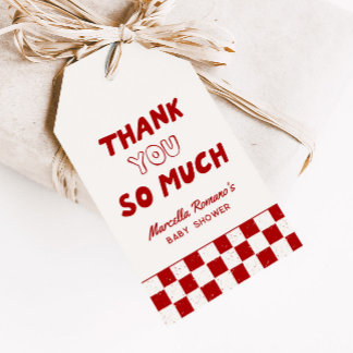 Slice Slice Baby Italian Red Pizza Favour Gift Tags