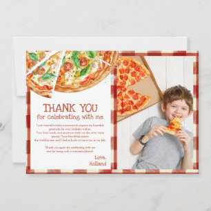 Slice Slice Baby Modern Pizza Birthday Thank You C