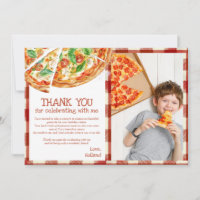 Slice Slice Baby Modern Pizza Birthday Thank You C