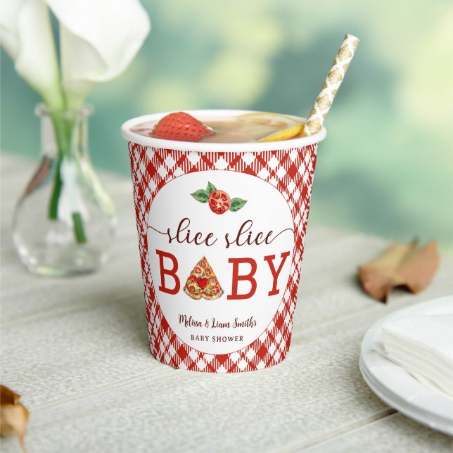 Slice Slice Baby Pizza Baby Shower Paper Cups – Fu (Insitu)