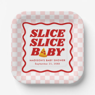 Slice Slice Baby Pizza Baby Shower Paper Plate