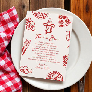 Slice Slice Baby Pizza Baby Shower Thank You Card