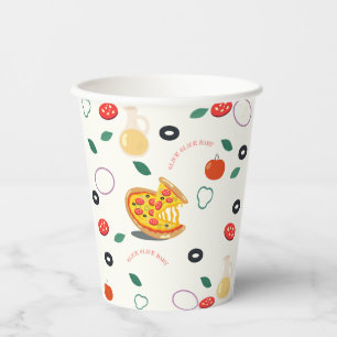 Slice Slice Baby Pizza Birthday Party Paper Cups
