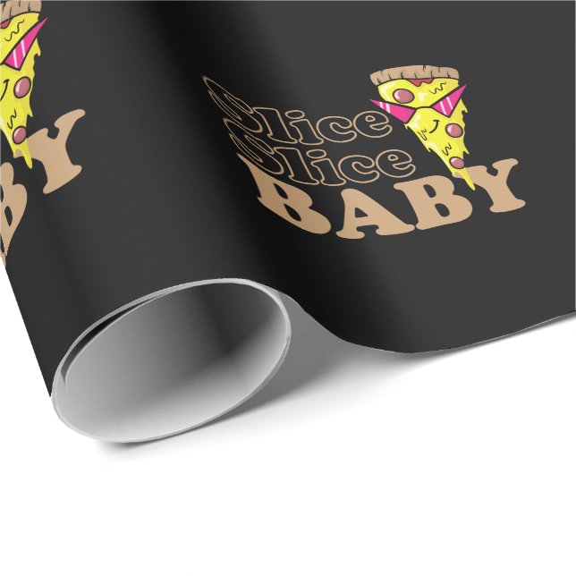 Slice Slice Baby Pizza Fast food Steinofen Wrapping Paper (Roll Corner)