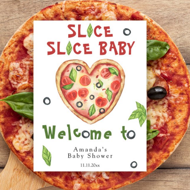 Slice, Slice Baby - Watercolor baby shower Poster (Creator Uploaded)