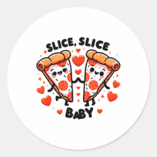 Slice Slice By Valentine  Classic Round Sticker