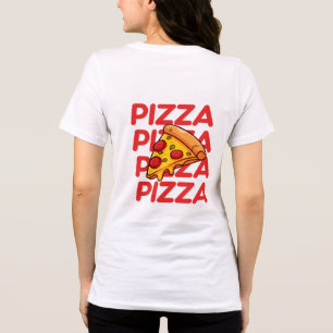 Slice Vibes Only Funny Pizza Lover Tri-Blend Shirt