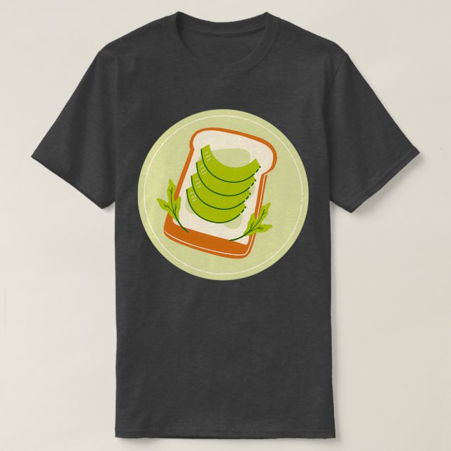 sliced avocado toast pattern pack T-Shirt (Design Front)