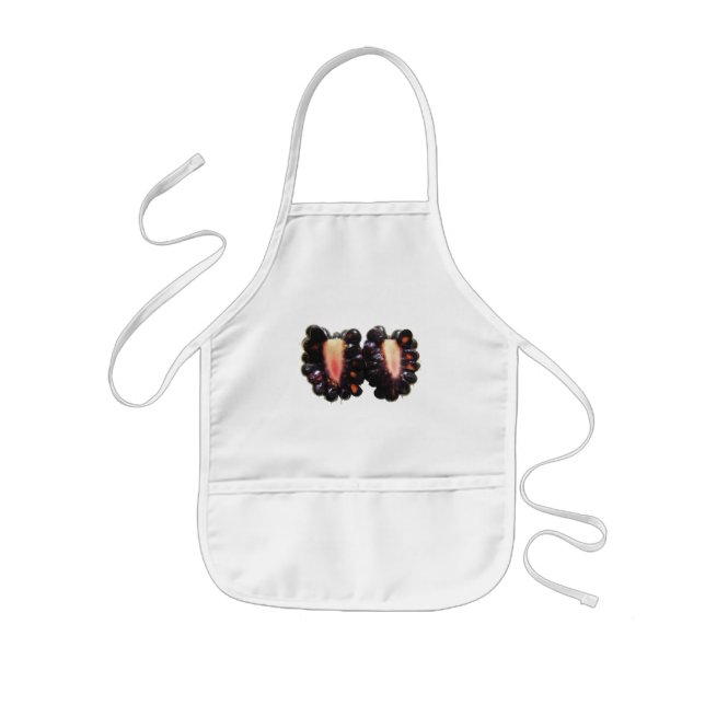 Sliced Blackberry ~ baby bib Kids Apron (Front)