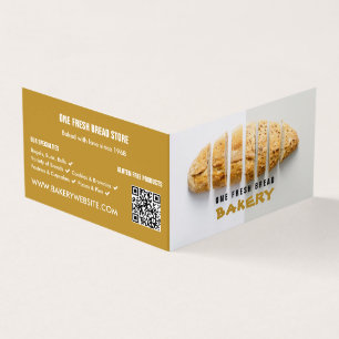 Sliced Bread Loaf, Bakery Detailed Business Card