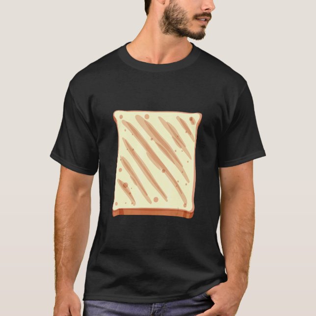 Sliced Bread Toast Fun Toast And Bread Halloween C T-Shirt (Front)