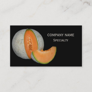 Sliced Cantaloupe Melon Business Card