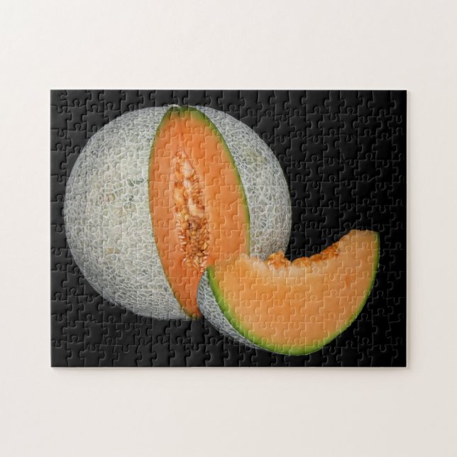 Sliced Cantaloupe Melon Jigsaw Puzzle (Horizontal)