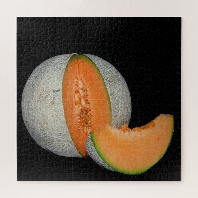 Sliced Cantaloupe Melon Jigsaw Puzzle (Horizontal)