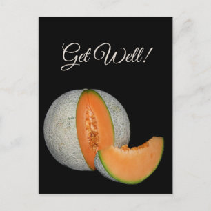 Sliced Cantaloupe Melon Postcard