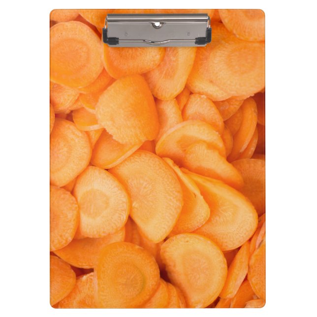 Sliced carrot pattern clipboard (Front)