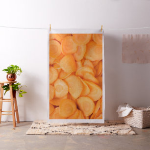 Sliced carrot pattern fabric