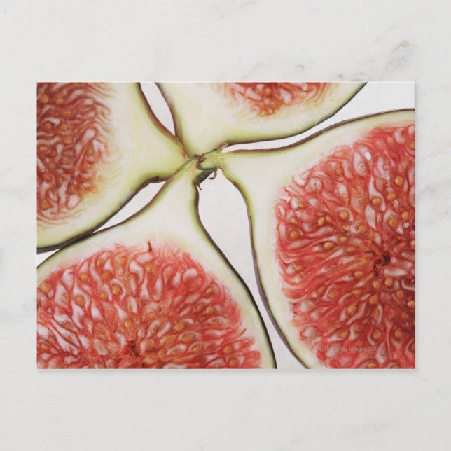 Sliced figs, close-up postcard (Front)