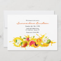 Sliced Fruit Invitation
