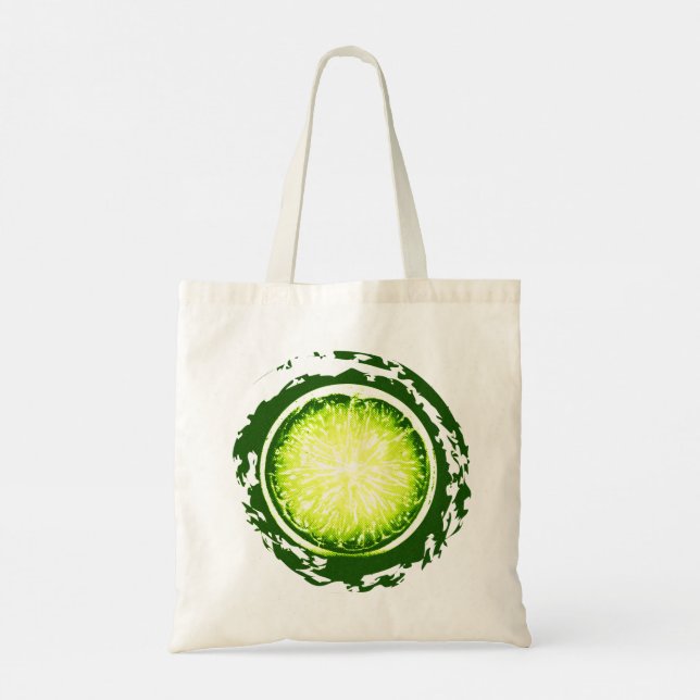 Sliced_Lime Tote Bag (Back)