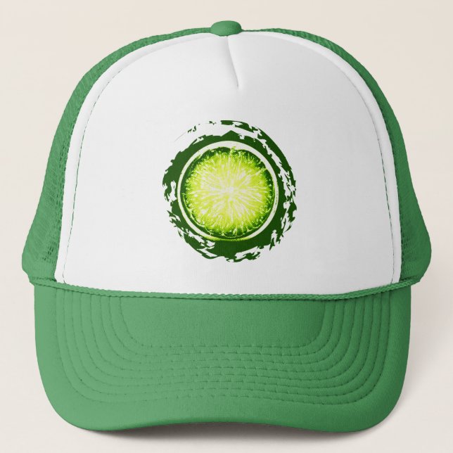 Sliced_Lime Trucker Hat (Front)