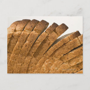 Sliced loaf of bread postcard