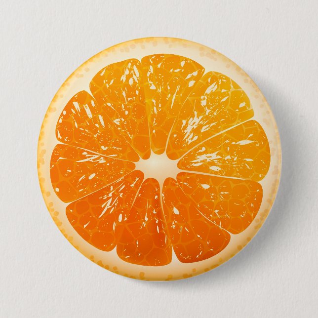 Sliced Orange 7.5 Cm Round Badge (Front)