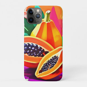 Sliced Papaya Pop Art iPhone 11 Pro Case