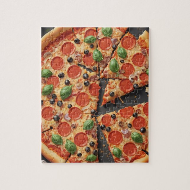 sliced pizza  jigsaw puzzle (Vertical)