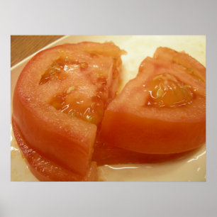 Sliced tomato poster