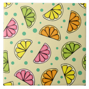 Slices Citrus Ceramic Tile