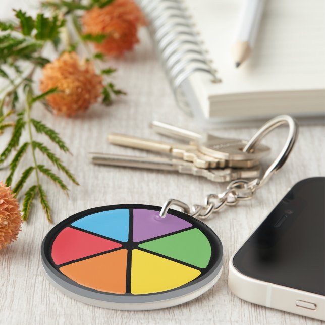 Slices of Knowledge Key Ring (Front Right)