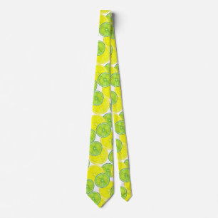 Slices of Lime and Lemon Fruit  Tie