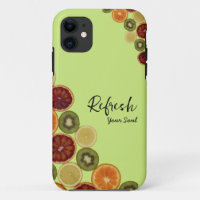 Slices various fresh fruits iPhone Case