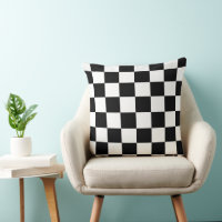 Slick Chequered 20x20 Throw Pillow