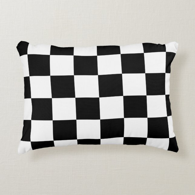 Slick Chequered Decorative Cushion (Front)