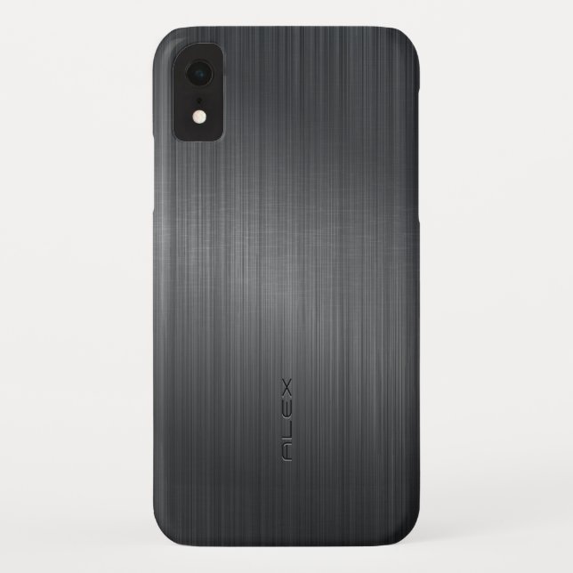 Slick dark-grey metallic background Case-Mate iPhone case (Back)