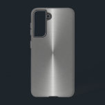 Slick Faux Metallic Silver Stainless Steel Look Samsung Galaxy Case<br><div class="desc">It has an elegant,  slick,  faux metallic silver stainless steel look.</div>