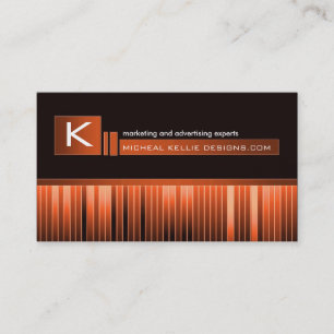 Slick Monogram Business Card