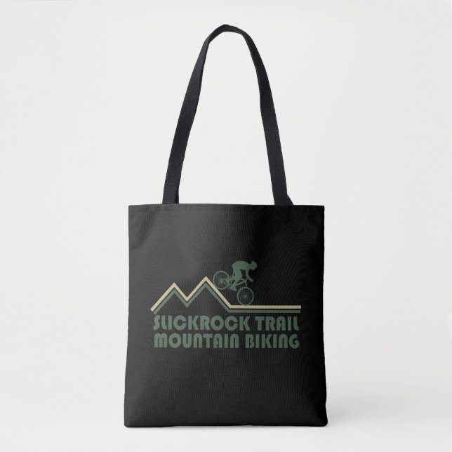 slickrock trails mtb mountain biking tote bag (Front)