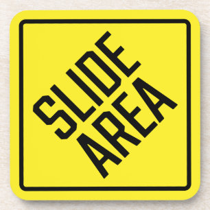 Slide Area  Hard Plastic Coaster