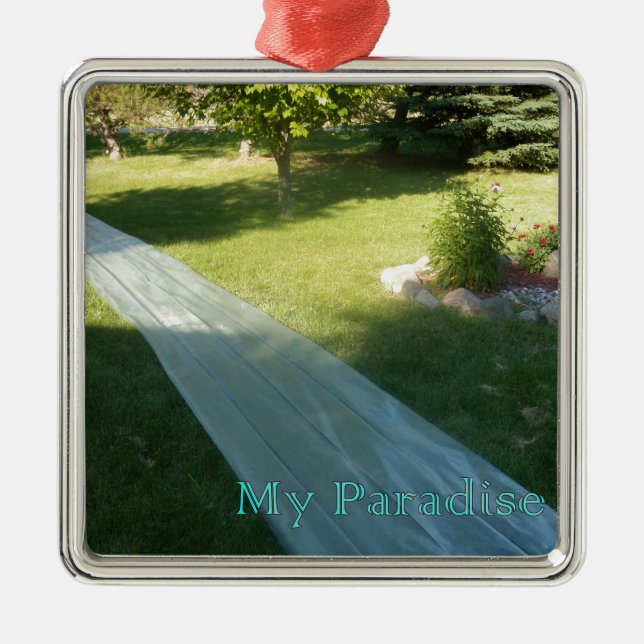 Slide Paradise Metal Tree Decoration (Front)