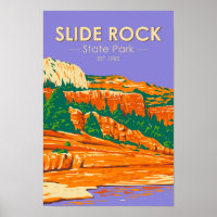 Slide Rock State Park Arizona Vintage 