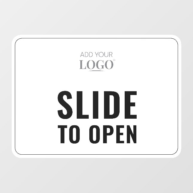 Slide to Open | Modern Minimalist Commercial Door (Sheet)