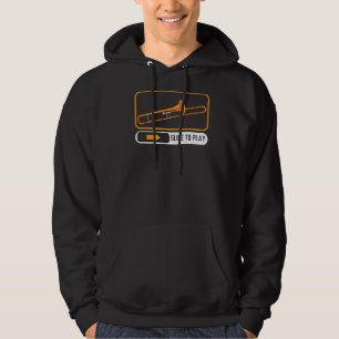 Slide To Play Musical Instrument Musician Trombone Hoodie
