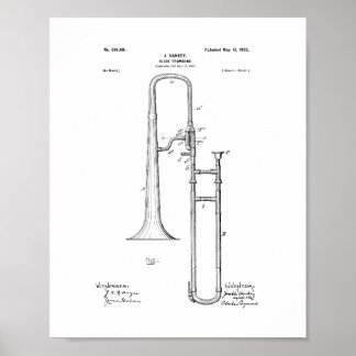 Slide-trombone Patent Poster